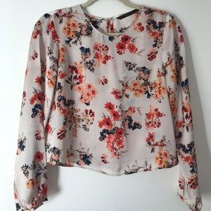 Zara flower blouse